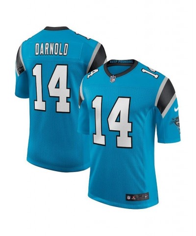 Men's Sam Darnold Blue Carolina Panthers Vapor Limited Jersey $59.50 Jersey