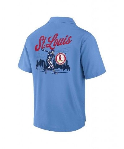 Men's Branded Light Blue St. Louis Cardinals Proven Winner Camp Button-Up Shirt $31.50 Shirts