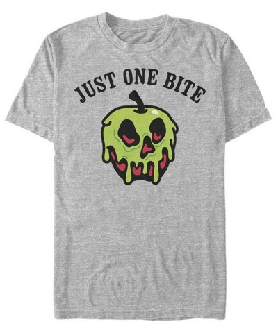 Disney Men's Snow White Poison Apple Just One Bite Short Sleeve T-Shirt Gray $20.99 T-Shirts