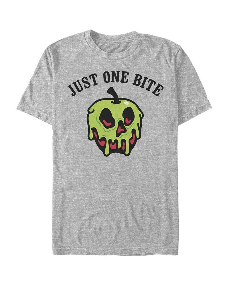 Disney Men's Snow White Poison Apple Just One Bite Short Sleeve T-Shirt Gray $20.99 T-Shirts