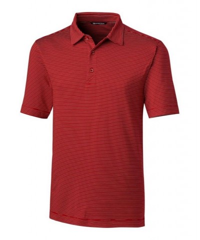 Men's Forge Pencil Stripe Red $35.70 Polo Shirts