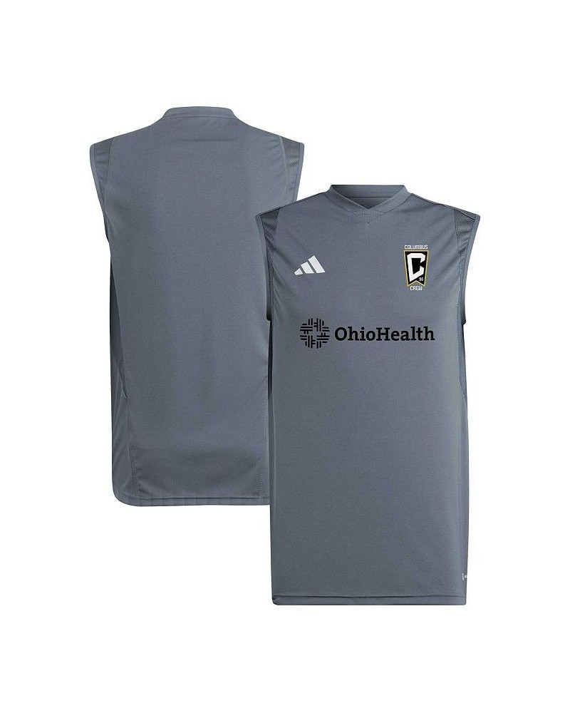 Men's Gray Columbus Crew 2023 On-Field Sleeveless Training Jersey $28.20 Jersey