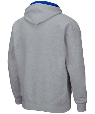 Men's Heathered Gray Boise State Broncos Arch Logo 2.0 Full-Zip Hoodie $23.21 Sweatshirt