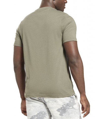 Men's All-Cotton Camo Logo T-Shirt Green $15.81 T-Shirts