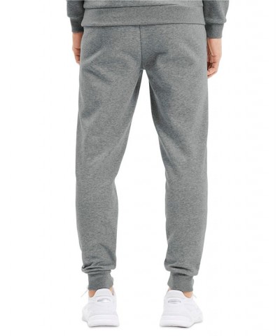 Men's Embroidered Logo Fleece Jogger Sweatpants Black $27.08 Pants