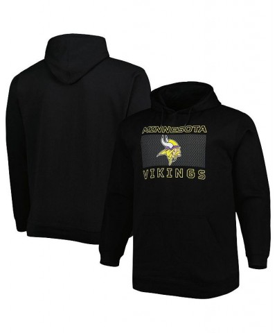 Men's Branded Black Minnesota Vikings Big and Tall Pop of Color Pullover Hoodie $44.19 Sweatshirt