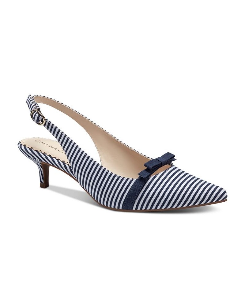 Gilaa Slingback Pumps Blue $32.60 Shoes