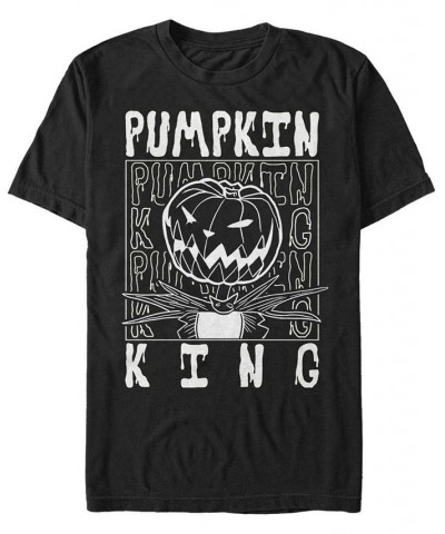 Men's Pumpkin King Short Sleeve T-Shirt Black $16.80 T-Shirts