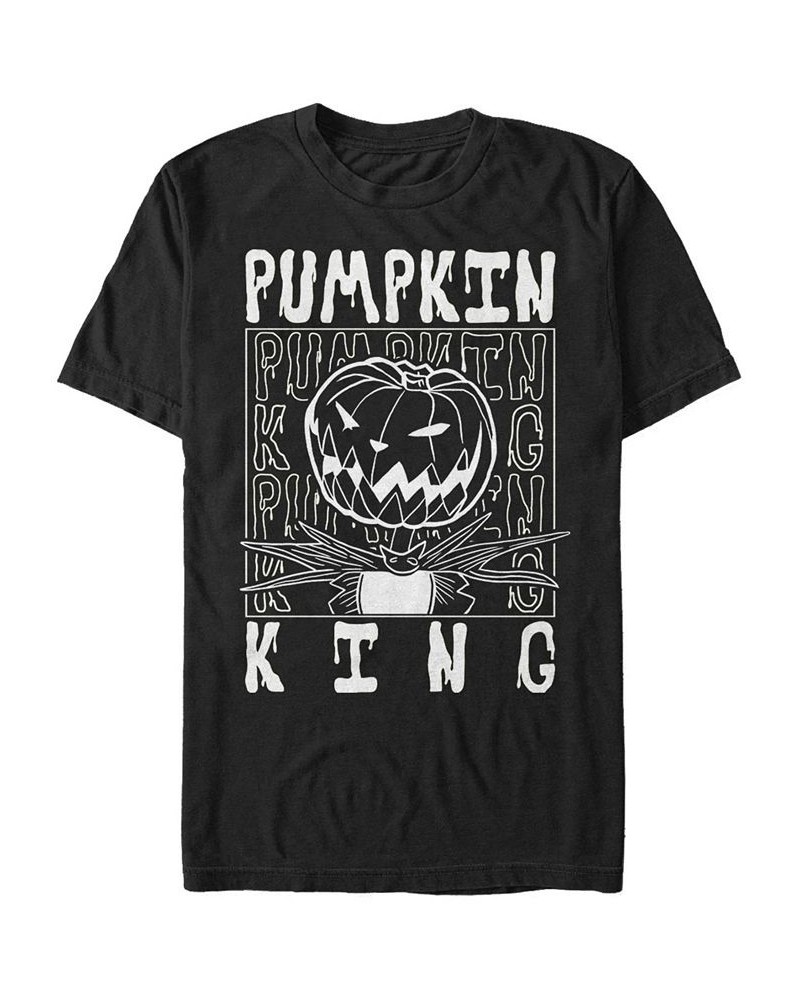 Men's Pumpkin King Short Sleeve T-Shirt Black $16.80 T-Shirts