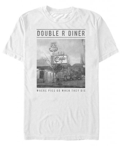 Twin Peaks Men's Double R Diner Short Sleeve T-Shirt White $17.50 T-Shirts