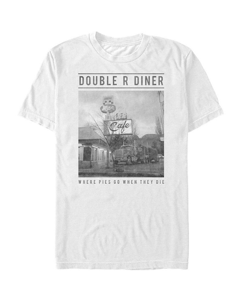 Twin Peaks Men's Double R Diner Short Sleeve T-Shirt White $17.50 T-Shirts