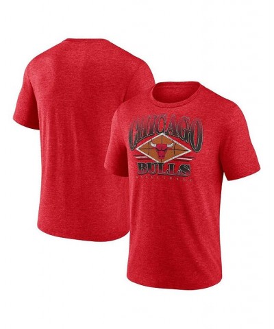 Men's Branded Heather Red Chicago Bulls True Classics Power Phase Tri-Blend T-shirt $23.39 T-Shirts