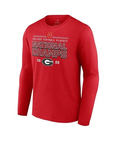 Men's Branded Red Georgia Bulldogs College Football Playoff 2022 National Champions Schedule Long Sleeve T-shirt $25.19 T-Shirts