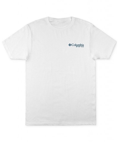 Men's PFG Classic-Fit Boat Logo Graphic T-Shirt White $14.99 T-Shirts