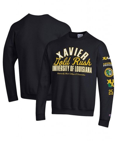 Men's Black XULA Gold 2-Hit Powerblend Pullover Sweatshirt $35.09 Sweatshirt