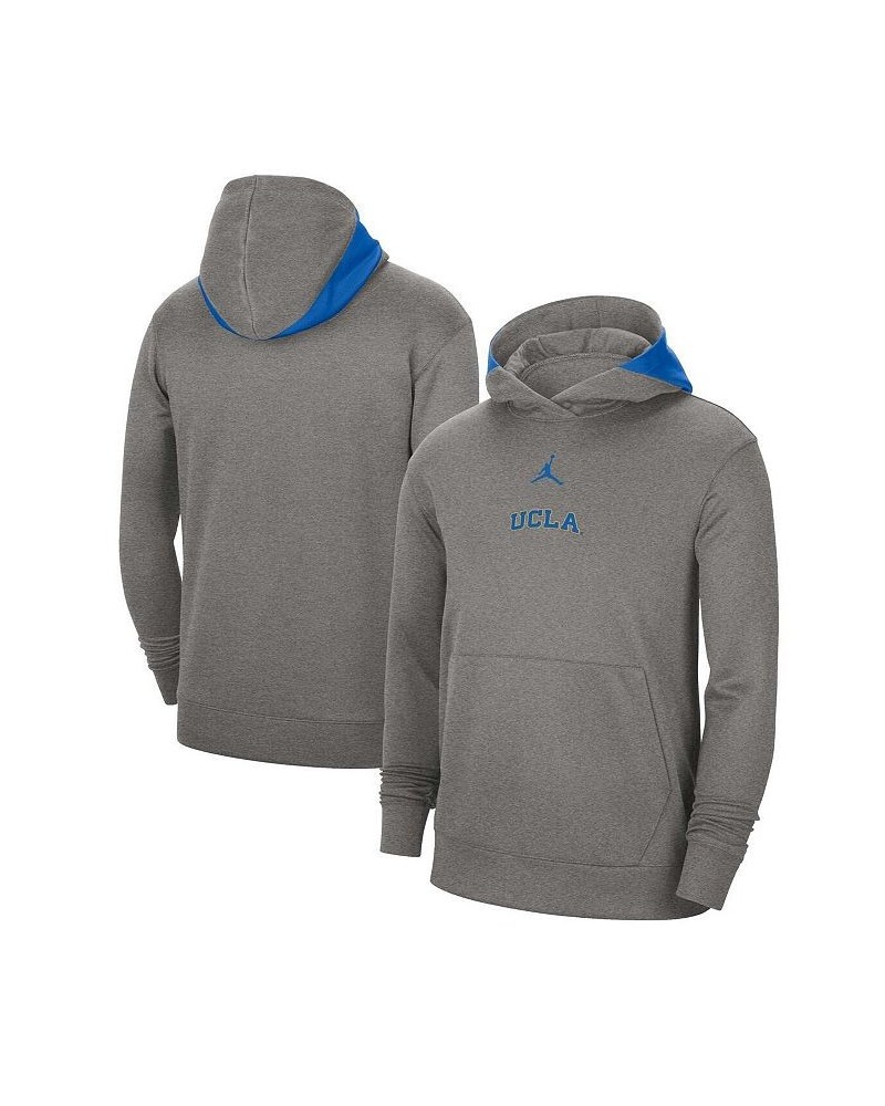 Men's Brand Heather Gray UCLA Bruins Team Basketball Spotlight Performance Pullover Hoodie $36.00 Sweatshirt