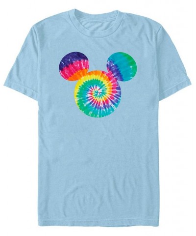 Men's Mickey Tie Dye Short Sleeve T-Shirt Blue $18.89 T-Shirts