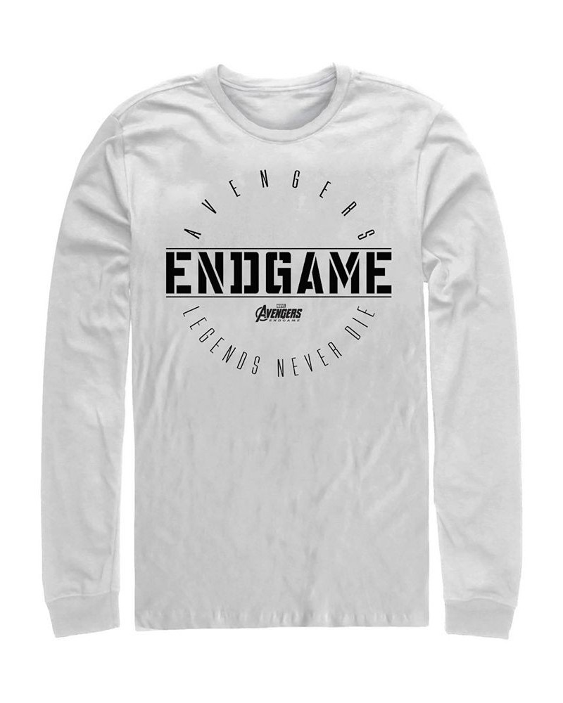 Marvel Men's Avengers Endgame Legends Never Die, Long Sleeve T-shirt White $18.40 T-Shirts