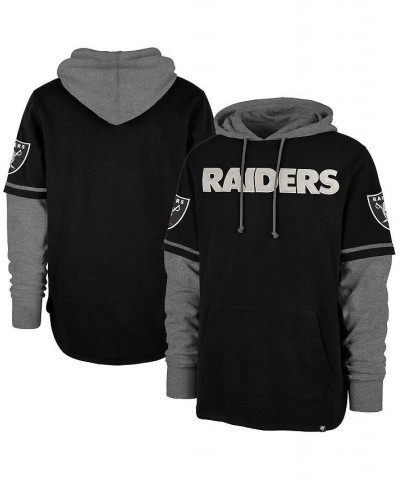 Men's Black Las Vegas Raiders Shortstop Pullover Hoodie $57.20 Sweatshirt