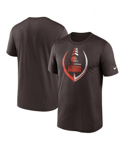 Men's Brown Cleveland Browns Icon Legend Performance T-shirt $25.49 T-Shirts