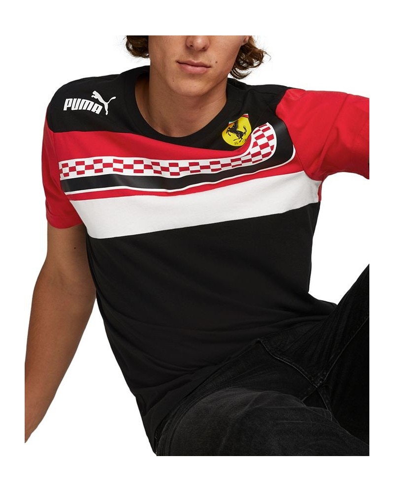 Men's Ferrari Race SDS Short-Sleeve Crewneck T-Shirt Black $28.70 Sweatshirt