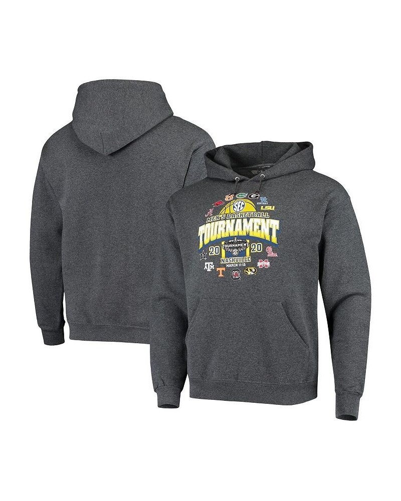 Men's Charcoal 2020 SEC Men's Basketball Tournament Pullover Hoodie $31.19 Sweatshirt