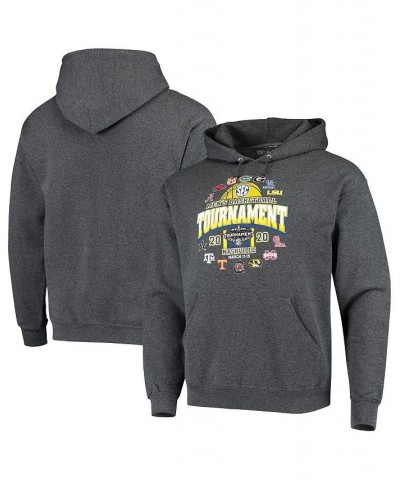 Men's Charcoal 2020 SEC Men's Basketball Tournament Pullover Hoodie $31.19 Sweatshirt