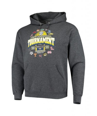 Men's Charcoal 2020 SEC Men's Basketball Tournament Pullover Hoodie $31.19 Sweatshirt