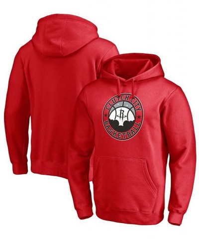 Men's Red Houston Rockets Post Up Hometown Collection Pullover Hoodie $28.42 Sweatshirt