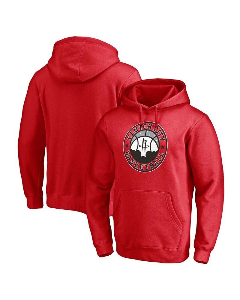 Men's Red Houston Rockets Post Up Hometown Collection Pullover Hoodie $28.42 Sweatshirt