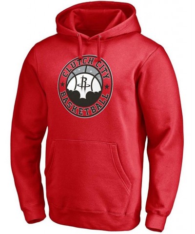 Men's Red Houston Rockets Post Up Hometown Collection Pullover Hoodie $28.42 Sweatshirt