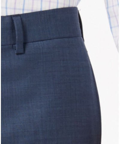 Men's Solid Classic-Fit Suit Pants Blue $44.89 Suits