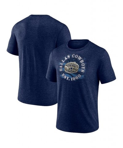 Men's Branded Heathered Navy Dallas Cowboys Sporting Chance Tri-Blend T-shirt $27.00 T-Shirts