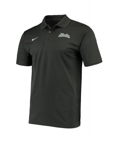 Men's Anthracite Michigan State Spartans Alternate Logo Varsity Performance Polo Shirt $31.50 Polo Shirts