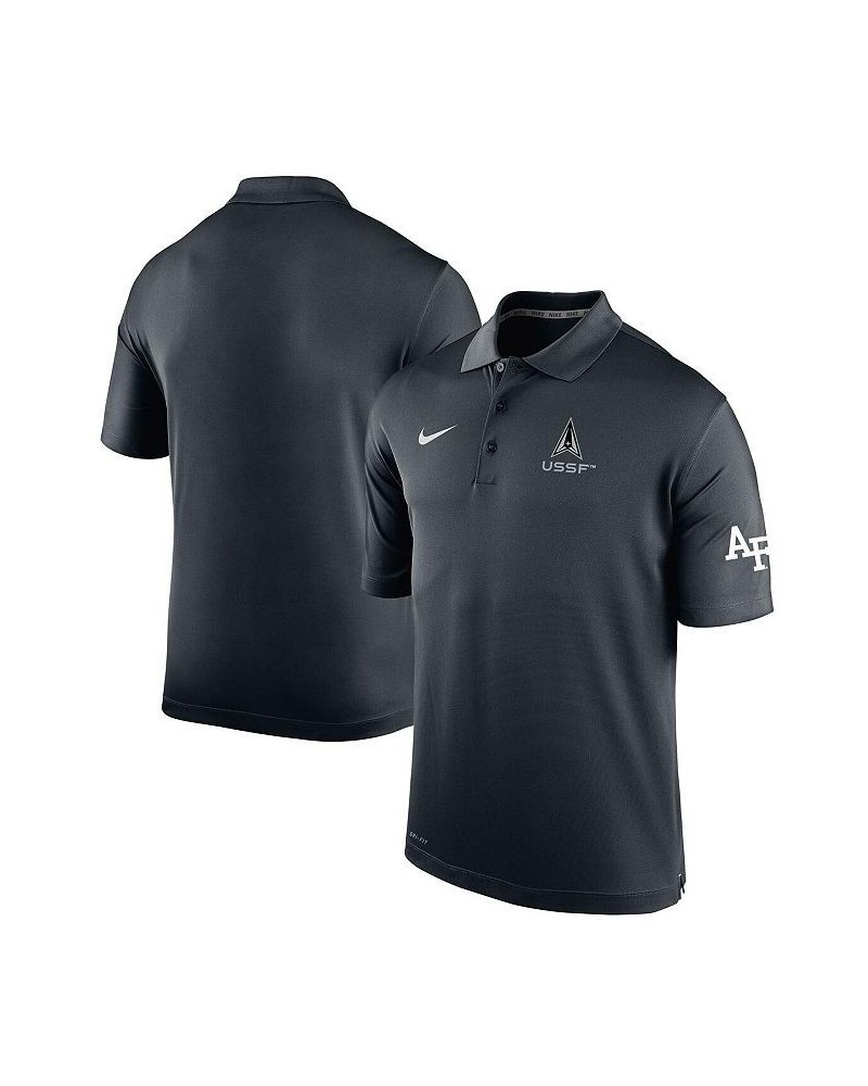 Men's Black Air Force Falcons Space Force Rivalry Varsity Polo Shirt $32.25 Polo Shirts