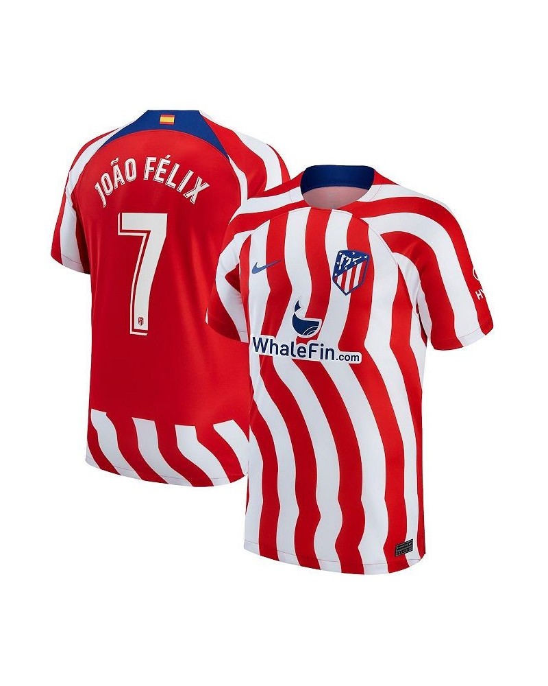 Men's Joao Felix Red/White Atletico de Madrid 2022/23 Home Breathe Stadium Replica Player Jersey $67.20 Jersey