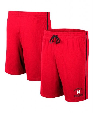 Men's Scarlet Nebraska Huskers Thunder Slub Shorts $18.35 Shorts