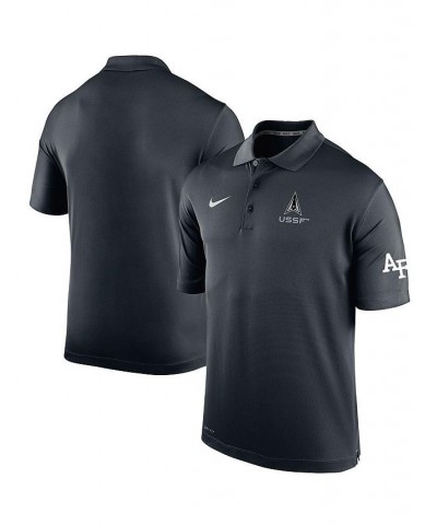 Men's Black Air Force Falcons Space Force Rivalry Varsity Polo Shirt $32.25 Polo Shirts