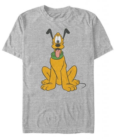 Men's Traditional Pluto Short Sleeve T-Shirt Gray $19.59 T-Shirts