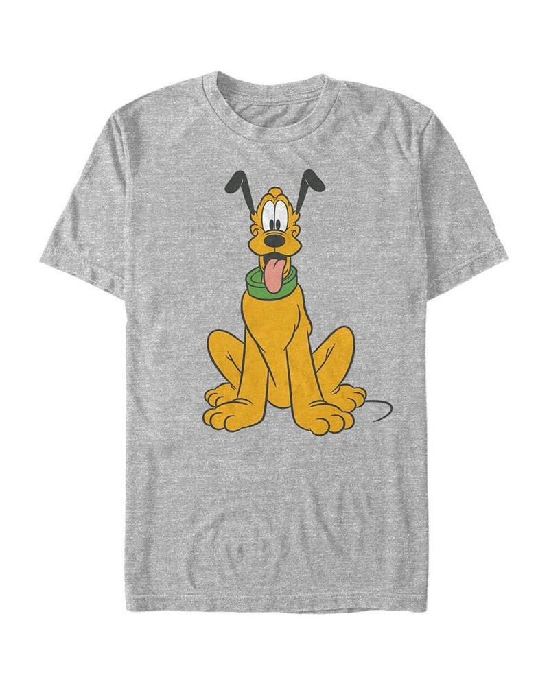 Men's Traditional Pluto Short Sleeve T-Shirt Gray $19.59 T-Shirts