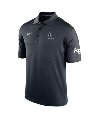 Men's Black Air Force Falcons Space Force Rivalry Varsity Polo Shirt $32.25 Polo Shirts