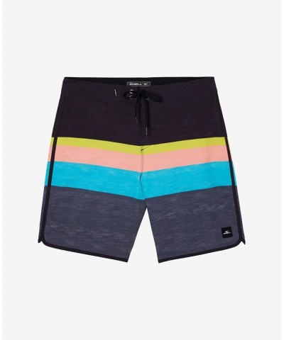 Men's Lennox Scallop 19" Board Shorts Black $31.54 Swimsuits