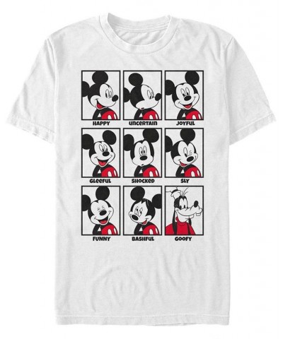 Men's Mickey Mood Short Sleeve T-Shirt White $19.94 T-Shirts