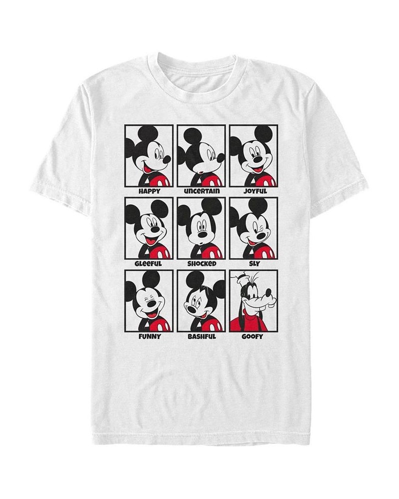 Men's Mickey Mood Short Sleeve T-Shirt White $19.94 T-Shirts