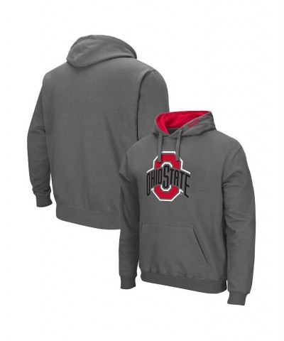 Men's Charcoal Ohio State Buckeyes Arch & Team Logo 3.0 Pullover Hoodie $34.79 Sweatshirt