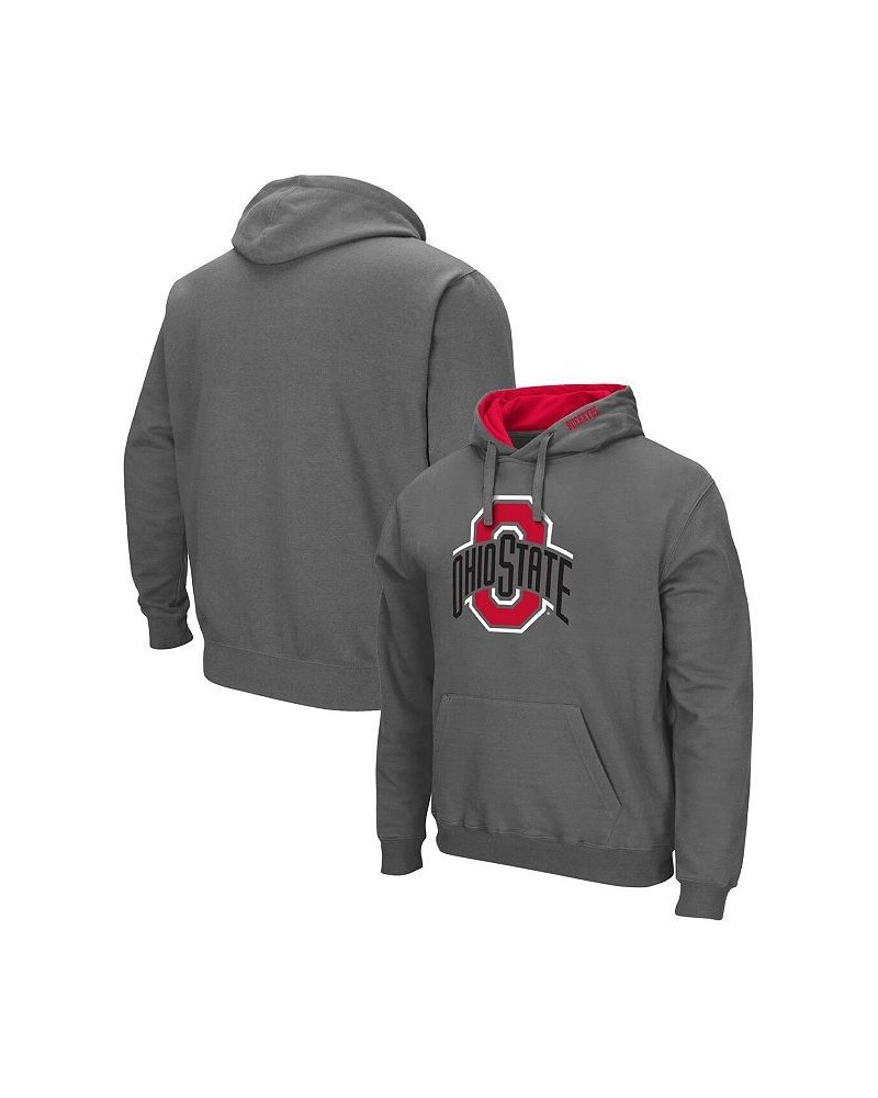 Men's Charcoal Ohio State Buckeyes Arch & Team Logo 3.0 Pullover Hoodie $34.79 Sweatshirt