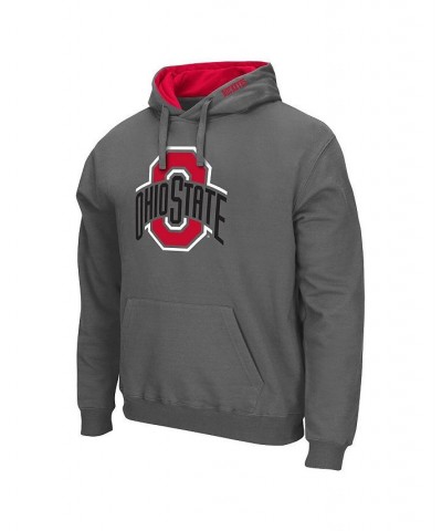 Men's Charcoal Ohio State Buckeyes Arch & Team Logo 3.0 Pullover Hoodie $34.79 Sweatshirt