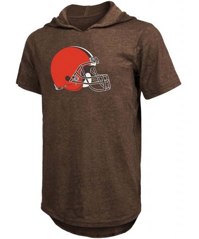 Men's Baker Mayfield Brown Cleveland Browns Player Name Number Tri-Blend Hoodie T-shirt $20.40 T-Shirts