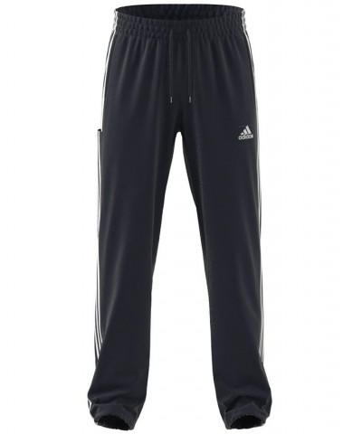 Men's AEROREADY Essentials Elastic Cuff Woven 3-Stripes Tracksuit Pants Blue $25.18 Pants