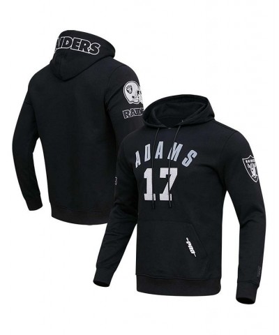 Men's Davante Adams Black Las Vegas Raiders Player Name and Number Pullover Hoodie $47.00 Sweatshirt